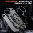 thumbnail image 4 of MYKOMI Magnetic Case for iPhone 17 Air,Military Grade Protection Heavy Duty Shockproof with Rotating Ring Kickstand Case Cover for iPhone Air, 4 of 6
