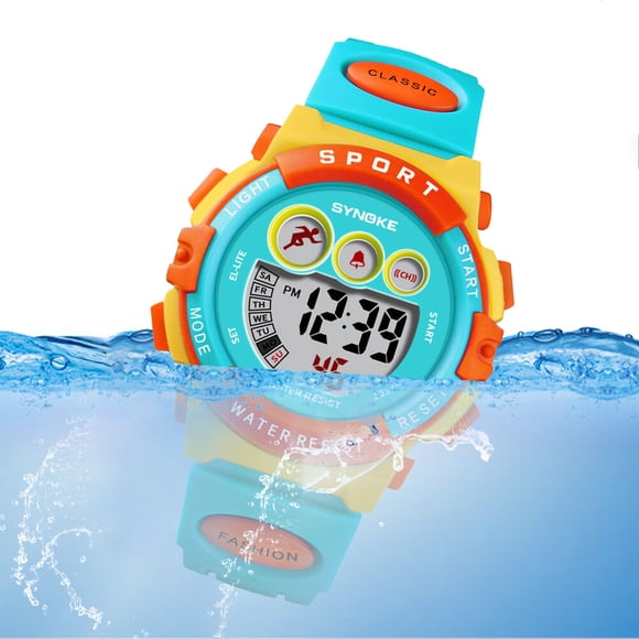 Reloj Para Niños, Deportes, Digital, Resistente Al Agua, Relojes Led, Relojes Con Alarma Para Niños, Niñas Y Niños