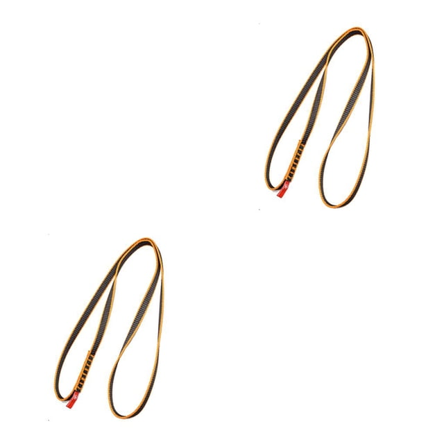 Eigraketly Cuerda de escalada en roca Eslinga de seguridad simple profesional Correa segura resistente Equipo de protección de prevención de caídas para Amarillo 2piezas Eigraketly CBP204304