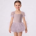 thumbnail image 2 of XXWXYD Girls Tutu Dress Puff Short Sleeve 𝖳iered Tulle Ballet Dance Birthday Party Kids Toddler Solid Soft Princess Recital Performance Celebration Twirl Dress, 2 of 6