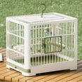 thumbnail image 3 of Portable Bird Cage for Travel Lightweight with Detachable Tray Pole and Convenient Handle for Small Parrots, 3 of 4