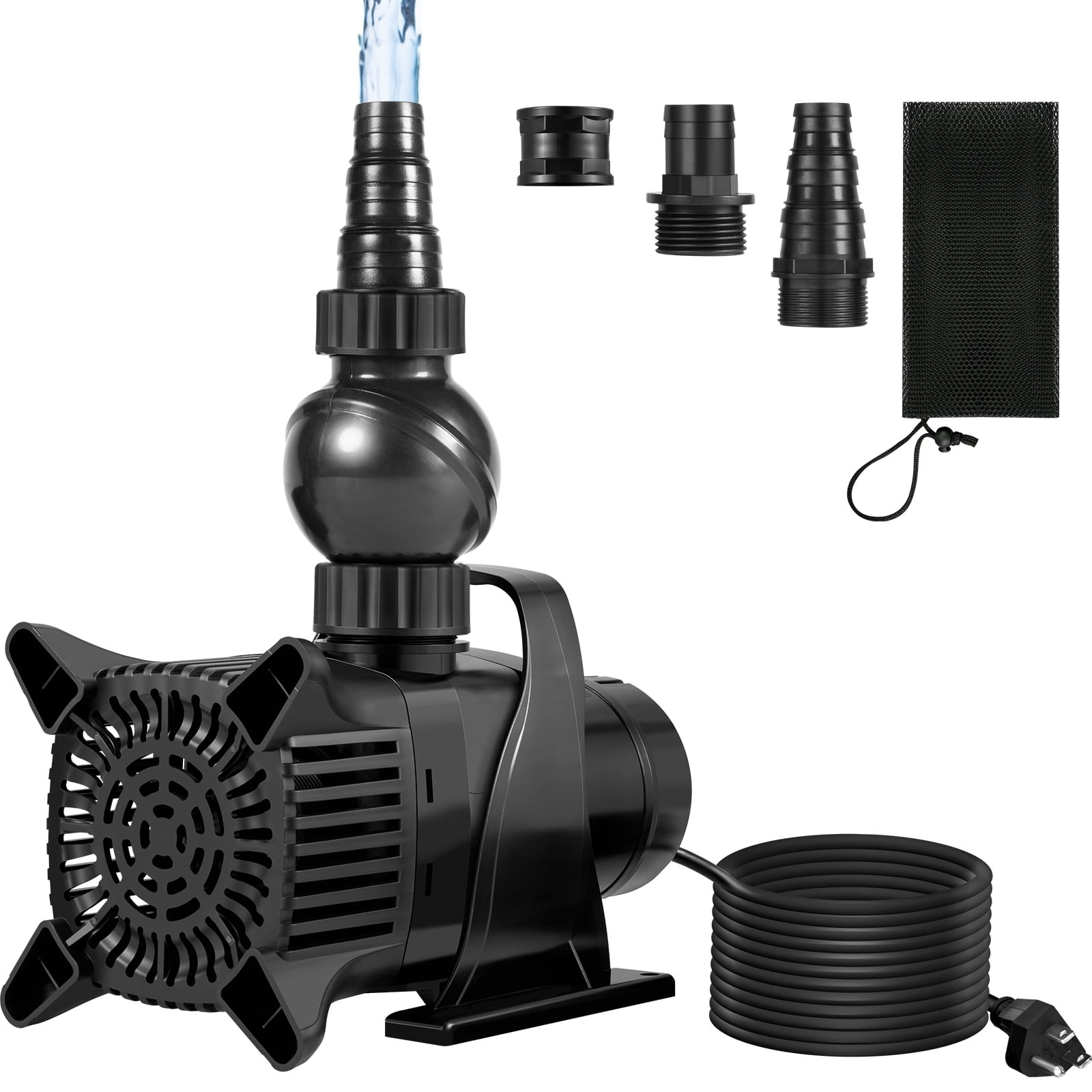 BENTISM Submersible Water Pump 4000GPH Pond Pump 22FT 330W for
