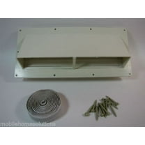RV Mobile Home Parts Range Hood Vent with Damper Ventline Almond w/Install Kit