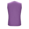 thumbnail image 6 of Fznquz Dressy Tank Top Women Work Sleeveless Tank Top Keyhole Neck Purple Linen Summer Tank Top, 6 of 6