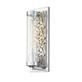 thumbnail image 3 of Lucas McKearn Elysian 1 Light Sconce in Polished Chrome and Silver Leaf, 3 of 3