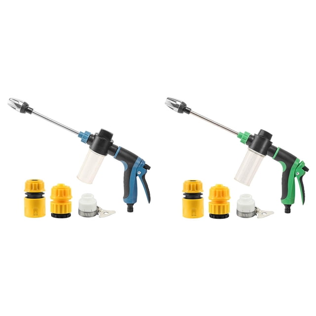 YWIYIUD 2 Sets HighPressure Car Washer with Booster Nozzle 360 Rotating Adjustable Nozzle Cleaning Sprayer Suitable for Cleaning Garden Cars and Bikes