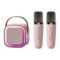thumbnail image 1 of Karaoke Machine with 2 Microphones, Bluetooth-compatible Speaker Gifts with LED, 1 of 6