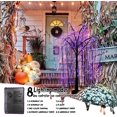 thumbnail image 3 of [ ] Halloween Tree FT Spooky Trees with LED Purple Lights Bats Battery Operated Small Tabletop Twig Centerpiece Tree with Timer for Halloween Decorations Indoor, 3 of 9
