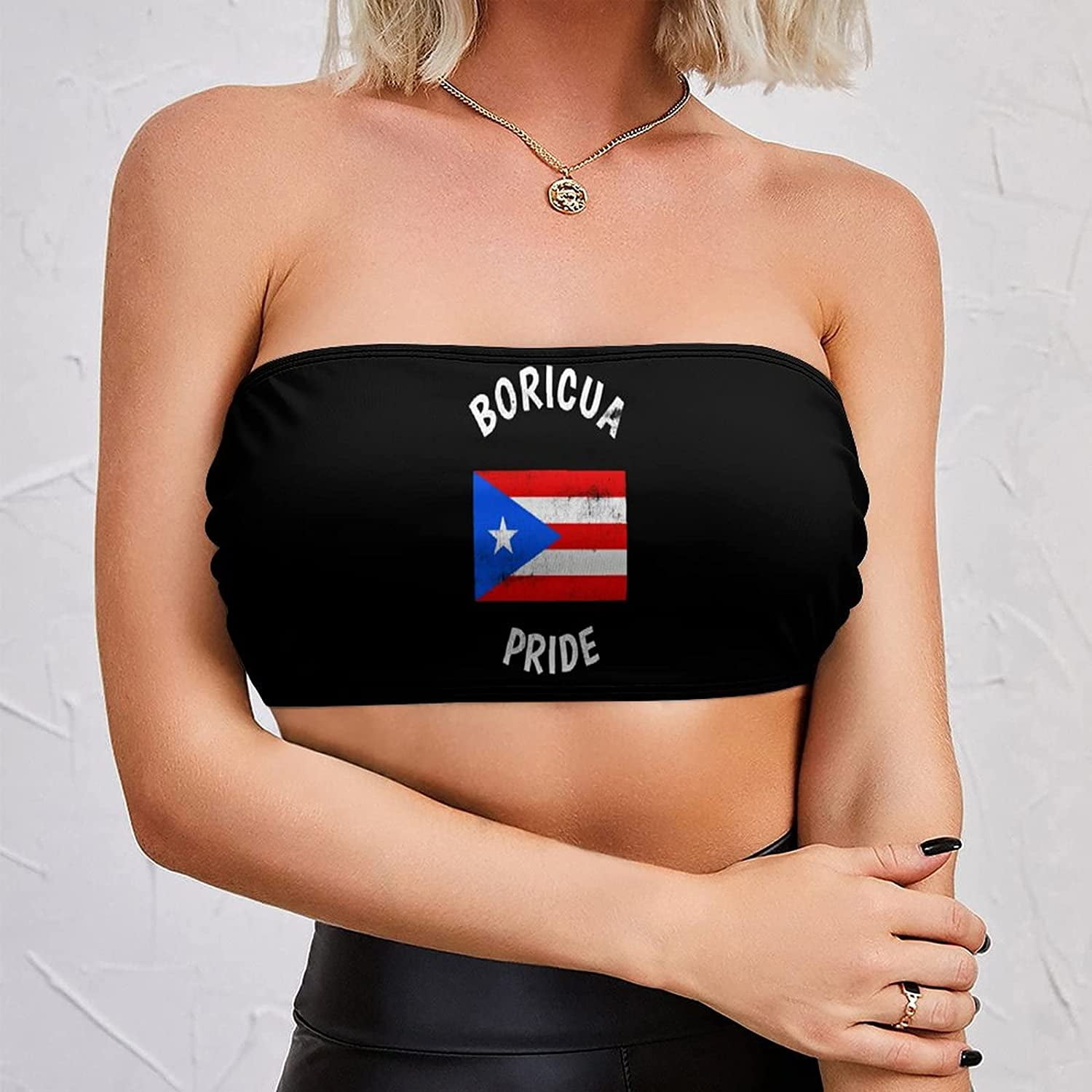 Boricua Puerto Rico Ribbed Crop Top