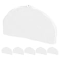 thumbnail image 1 of 6 uds fundas de ropa de hombro de plástico translúcido protectores de polvo para almacenamiento de ropa, 1 of 5