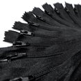 thumbnail image 5 of Cremalleras de nailon KGS para manualidades de costura | Tamaño: 15 pulgadas | Color: Negro | 20 piezas por paquete | Cremalleras de nailon n.º 3 de un solo color para hacer bolsas, fundas de almohada, 5 of 5