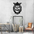thumbnail image 2 of Craftnamesign Welcome My Pretties Metal Wall Art With Led Lights, Halloween Wreath Sign Decoration, 2 of 5