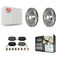 thumbnail image 1 of Transit Auto Rear Disc Brake Rotors and Ceramic Pads Kit for Car Ford Explorer Lincoln Aviator Police Interceptor Utility K8T-104016, 1 of 11