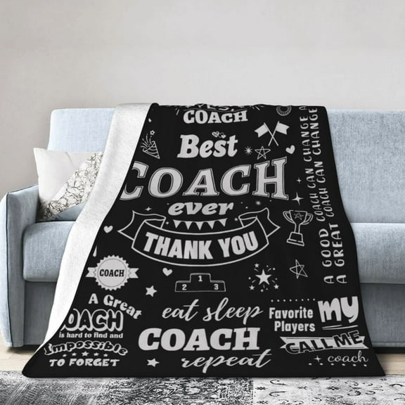 Wijzvio Gifts For Coach Throw Blanket Soft Fuzzy Fleece Blanket For Couch Bed Living Room Decoration 40"X30"