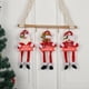 thumbnail image 4 of Colgantes navideños de muñeco de Papá Noel para el hogar, árbol de Navidad, muñeco de nieve, patas largas, adornos de lista, suministros de decoración para fiestas de Año Nuevo, 4 of 4