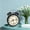 Black BK 1 Pack, variant on AuroraX Loud Twin Bell Clock Heavy Sleepers Alarm Clock Night Light Metal Case Easy Read Compact Size Vintage Battery Operated Clock Black