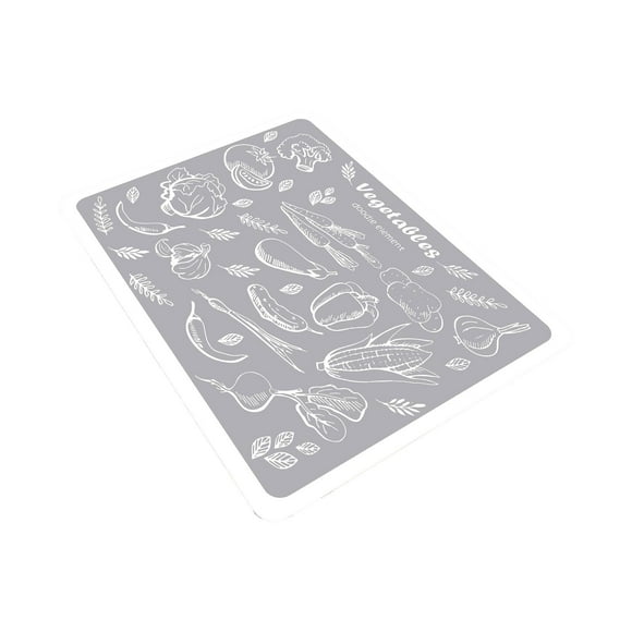 Escurridor de fregadero de cocina reutilizable, almohadilla para utensilios de cocina, accesorios, tapete para escurrir platos Gris 40x50cm