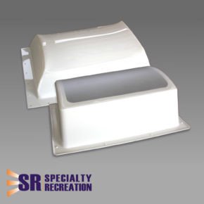 Specialty Recreation Skylight K1422WT 6 Inch Height Dome; Mounts Inside And Outside RV; Rectangular; For 22 Inch Length x 14 Inch Width Opening; 25-3/4 Inch Length x 17-3/4 Inch Width Flange