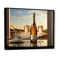 thumbnail image 2 of Designart "Dreamy Bubbles I" Wine & Champagne Floater Framed Wall Art Living Room, 2 of 5