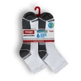 thumbnail image 4 of Wrangler Essential Cool Comfort Men’s Quarter Socks, Full-Cushion Crew Socks, 6-12, White, 6-Pack, 4 of 8