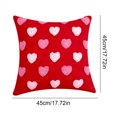 thumbnail image 3 of Cubierta Almohada Tiro Suave 2 Piezas Patrón Corazón para El Día San Valentín, 3 of 9