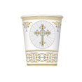 thumbnail image 1 of Unique Party Radiant Cross Paper Christening Party Cups (Pack Of 8), 1 of 1