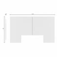 thumbnail image 6 of Nexera James Queen Size Panel Headboard, White Woodgrain, 6 of 6