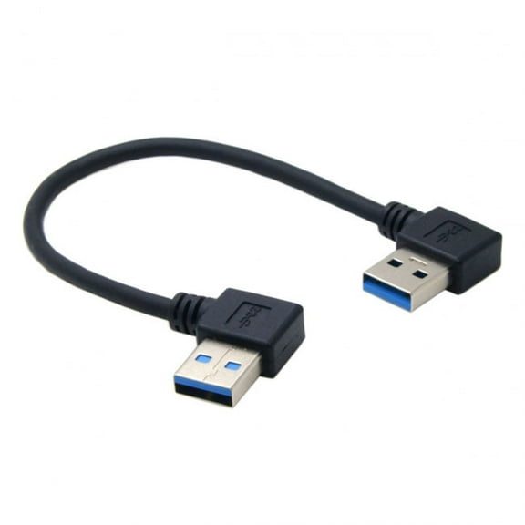 Chenyang CY USB 3.0 Type A Male 90 Degree Left Angled to USB 3.0 A Type Right Angled Extension Cable Cable