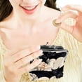 thumbnail image 7 of Bats Elegant Coin Purse Wallet for Women with Microfiber Material and Zinc Alloy Jaws, 4.3x4.7 in/11x12 cm, 7 of 7