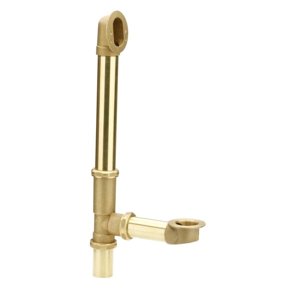Solid Brass Tub Drain Overflow Lift Turn Control No Plug Tub Renovators Supply