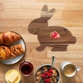 thumbnail image 3 of ARTEA Bunny Shaped Wood Chopping Board Bunny Cutting Board Cheese Board Fruit Serving Plate, 3 of 7