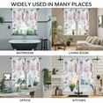 thumbnail image 3 of Seahorse Coastal Swag Valances for Windows 2 Pack, Kitchen Window Curtains 36 Inch Length, Summer Beach Ocean Shell Jellyfish Starfish Privacy Swag Curtains for Living Room/Bathroom 36"x36", 3 of 8