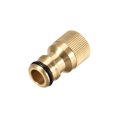 thumbnail image 4 of Adaptador de conector rápido de grifo de latón M18 hembra para manguera de riego de jardín 2 piezas, 4 of 5