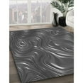 thumbnail image 3 of Ahgly Company Machine Washable Indoor Round Transitional Gray Area Rugs, 8' Round, 3 of 7