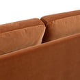 thumbnail image 3 of Pasadena 75.5" Modern Farmhouse Sofa, Burnt Orange Performance Velvet, 3 of 11