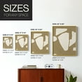 thumbnail image 4 of Chunky Abstract III Framed Print in Gold Solid Wood Framed Print No Nail Hanging, 4 of 6