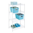 thumbnail image 3 of Honey Can Do 4-Tier Steel Storage Shelving Shelves, White, Holds up to 33 lb per Shelf, 3 of 4