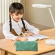 thumbnail image 4 of Estuche de pana | Estuche vintage de tela lisa | Bolsa de papelería de gran capacidad con cremallera suave | Organizador portátil de útiles escolares y de oficina para niños, adolescentes y adultos, 4 of 5