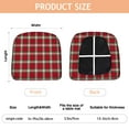 thumbnail image 3 of Red and Green Christmas Plaid Seat Covers for Dining Room Chairs Set Of 4,Stretch Printed Washable Chair Seat Cover with Elastic Ties and Button,Removable Waterproof Couch Cushion Covers, 3 of 6