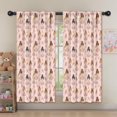 thumbnail image 5 of Blackout Kids Curtains,Pink Ballerina Pattern Childrens Insulated Curtains Set Of 2,Bedroom Essentials,Toddler Room Decor 52"x63", 5 of 5