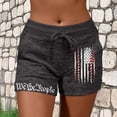 thumbnail image 2 of YANGXINX Womens Bermuda Shorts 4th of July USA Flag Print Drawstring Elastic Waist Board Shorts 2026 Summer Beach Vacation Outfits, 2 of 6