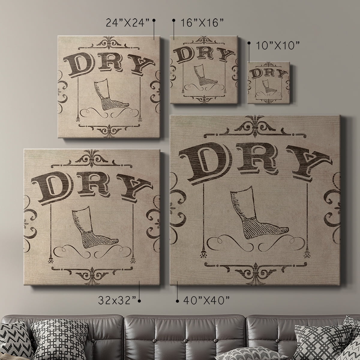 Wexford Home Custom Adagio III-Premium Gallery Wrapped Canvas, 24" x 24" - Ready to Hang