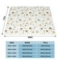 thumbnail image 4 of XMXT Throw Blanket, Cartoon Bee Dandelion Machine Washable Blankets for Sofa, 60 x 50 inches, 4 of 9