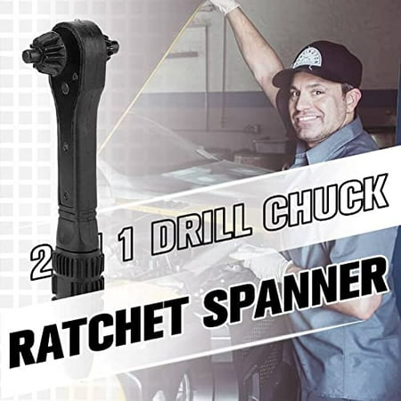 

QILINXUAN 2 in 1 Drill Chuck Ratchet Spanner Drill Chuck Key 2 in 1 Drill Chuck Wrench Electric Drill Clamping Tool Chuck Key for Drill Presses Multi Universal Power and Hammer Drill Wrench