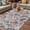 Gray Blue, variant on Vintage Spring Floral Outdoor Rug for Patio/Deck/Porch, Non-Slip Large Area Rug 5 x 7 Ft, Farmhouse Flowers Green Vintage Indoor Outdoor Rugs Washable Area Rugs, Reversible Camping Rug Carpet Runner