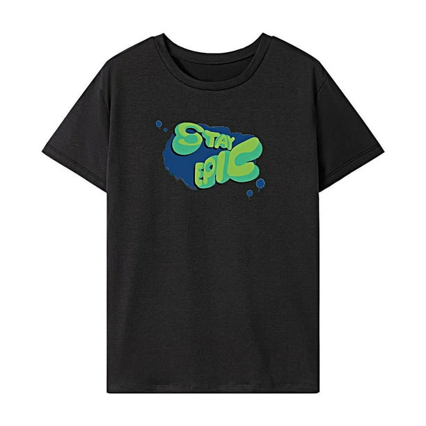 Camiseta para mujer verano ligero cuello redondo femenino suave manga corta Top para M