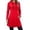 A-Red2987, variant on Wxolcjlv Solid Hooded Dress for Women Pocket Detail Dresses