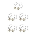 thumbnail image 2 of yingyy 1/2/3/5 2 Pièces Rideau Tieback Ronde Polyester Remplacement Simple Style Ménage Cuisine Parasol Drapé Fixation Fixation Argent 5PCS, 2 of 6