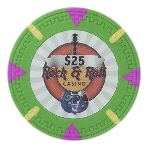 Rock & Roll 13.5 Gram Clay Poker Chips in Wood Carousel - 300 Ct. – Poker  Chip Lounge