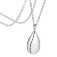 thumbnail image 3 of Colgante de , , colgante de cremación, joyería de ceniza de acero inoxidable a la moda, soporte de gota de lágrima de agua, colgante de gota Plata Fernando Collar con colgante de urna, 3 of 8
